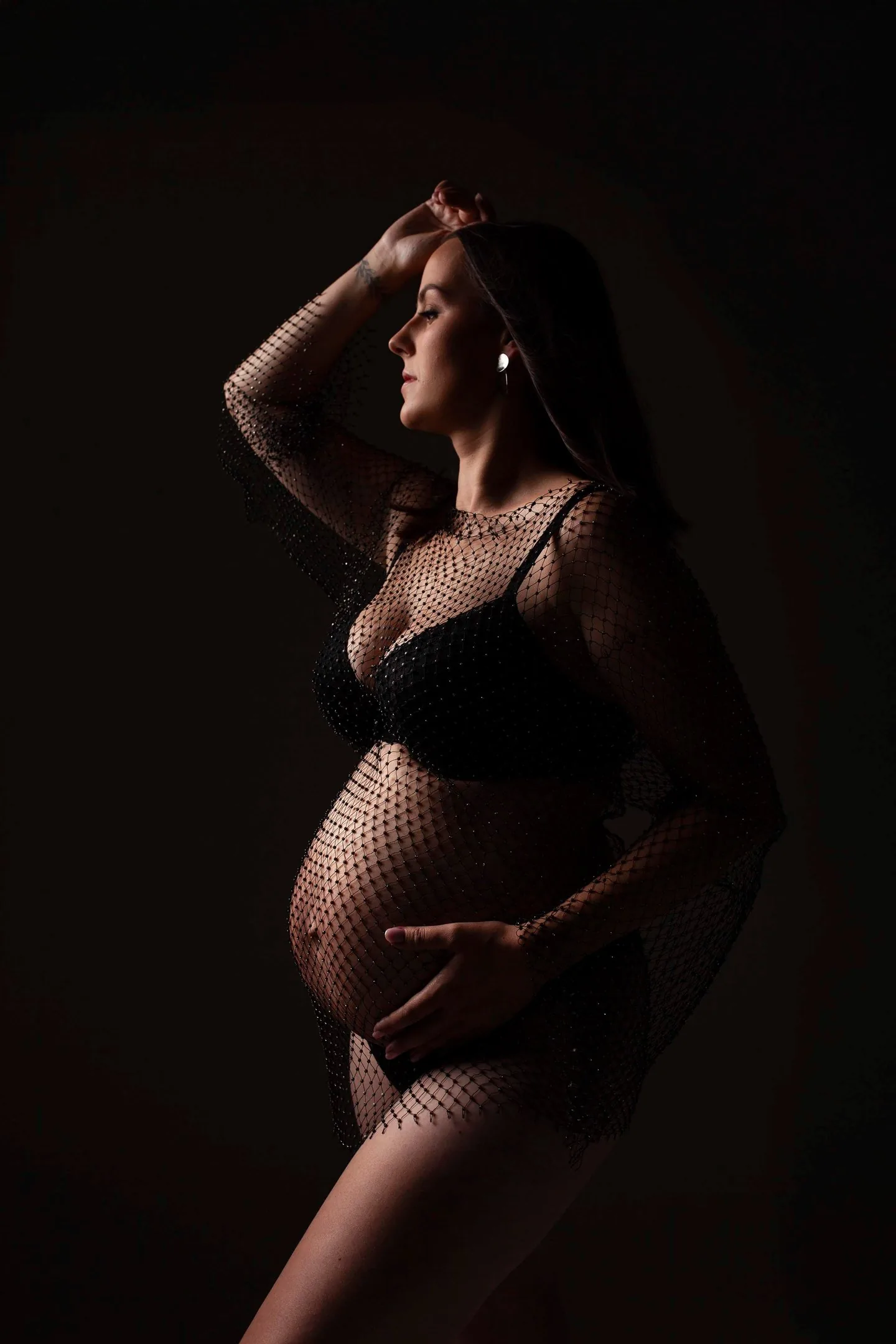 Studio maternity portrait, Aberdeen