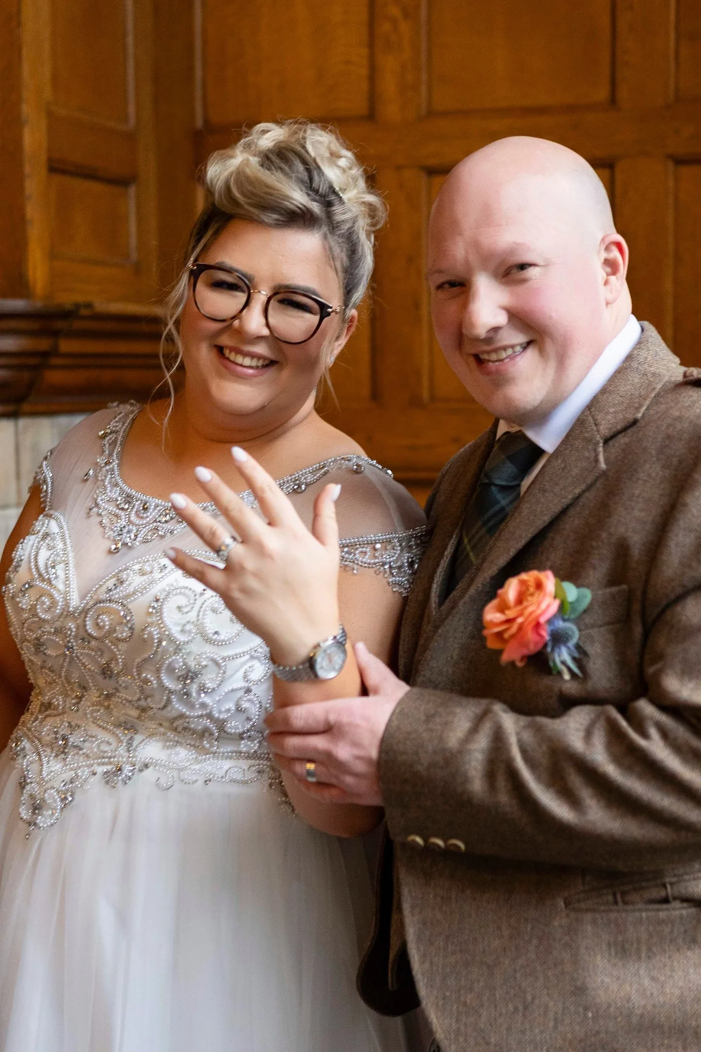 Wedding emotional portrait, Aberdeen